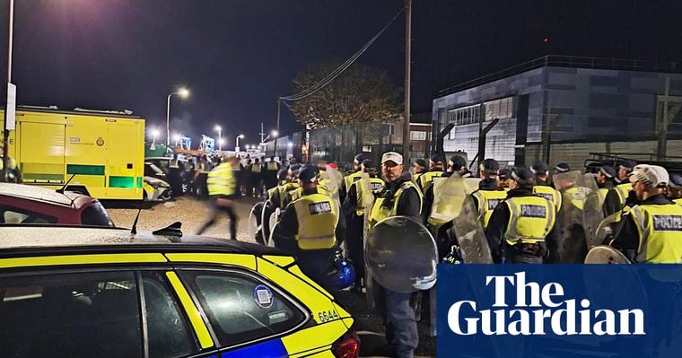 Police used batons and pepper spray on far-right protesters in Portsmouth unrest
